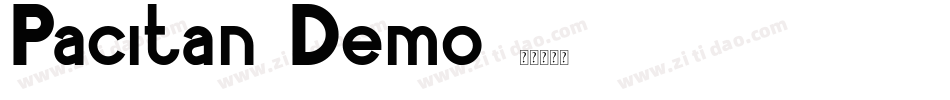 Pacitan Demo字体转换